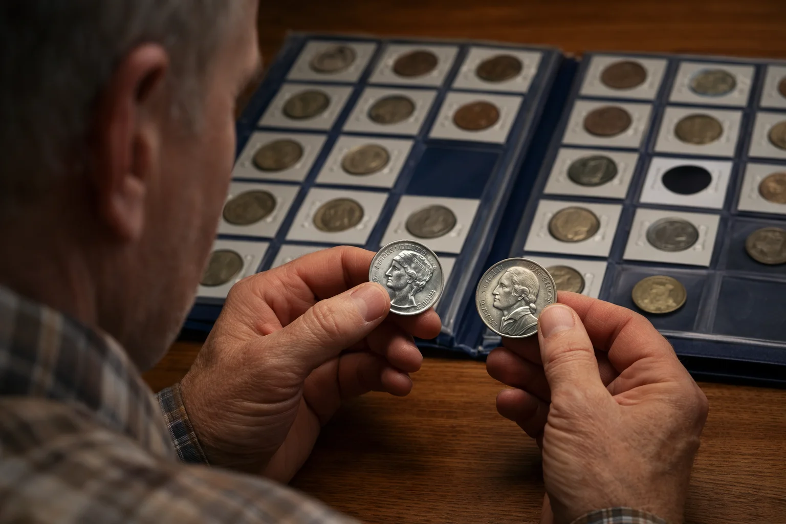 Collector thinks if 1943 dime or 1943 nickel is worth assing to his collection.